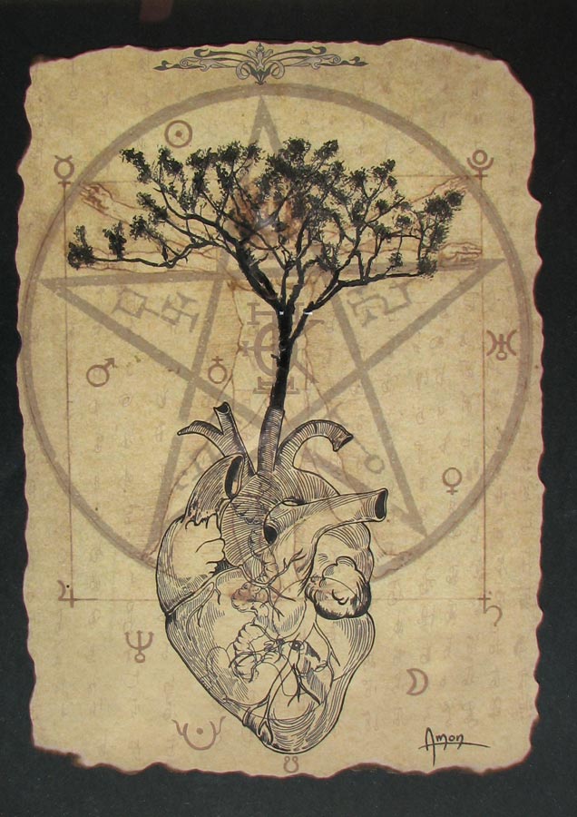 Ezoterik, montage numrique, collection l'arbre coeur