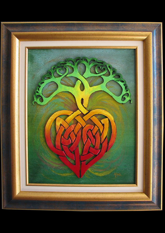 L'arbre coeur, peinture par Amon