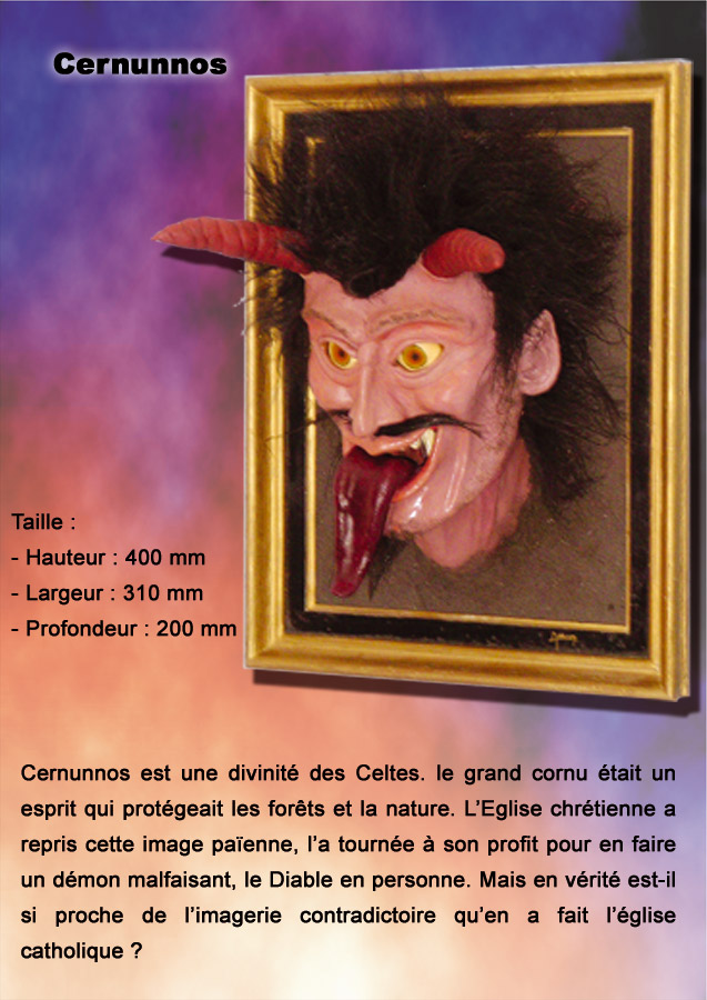 Cernunnos, sculpture sur tableau... par Amon